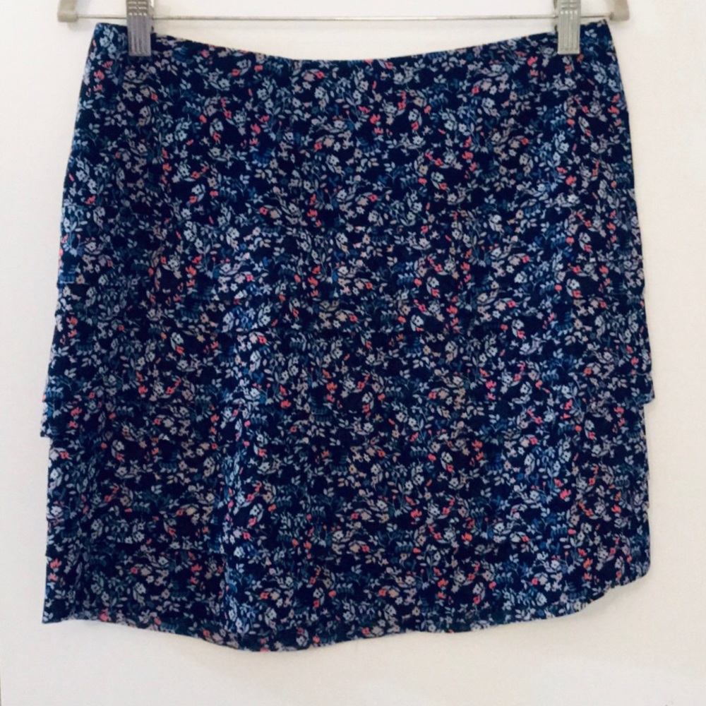 Subtly Tiered, floral skirt